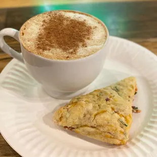 Bacon Cheddar and Chive Scone