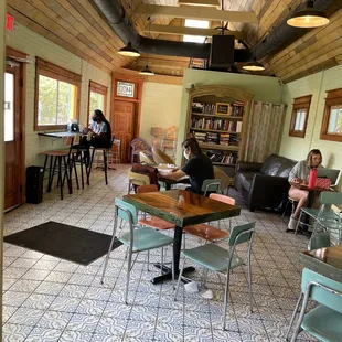 Inside dining area