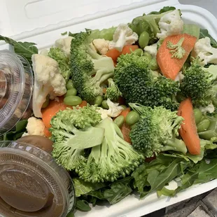 sesame salad not pictured: brownie (for balance)