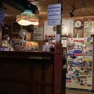 the front desk of the station inn