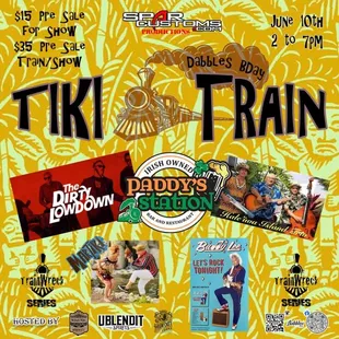 Join us for a summer kick off event!! Tiki Train!!