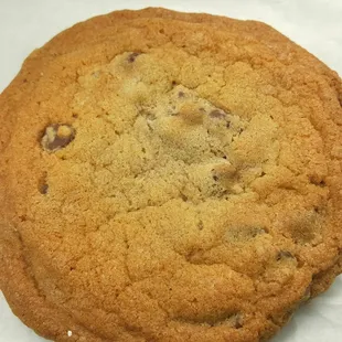 Olivia&apos;s Chocolate Chip Cookie from Macrina Bakery, one of cafe items available for purchase. 16 oz mocha not pictured. (6/6/21)