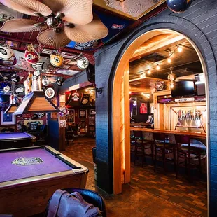 a pool table
