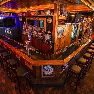 the bar area
