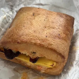 Hot Honey Pimento Biscuit Sandwich