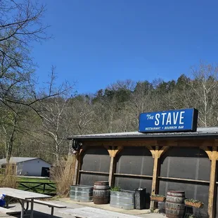outside