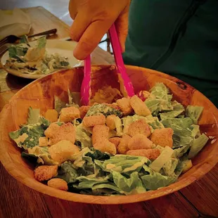 House salad with "secret recipe" dressing