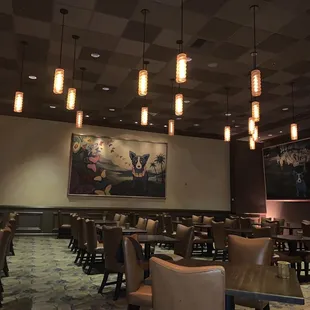 the dining area