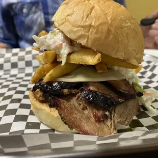 Brisket Pittsburgh Style sandwich