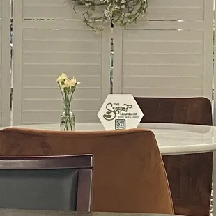 Table at the restaurant