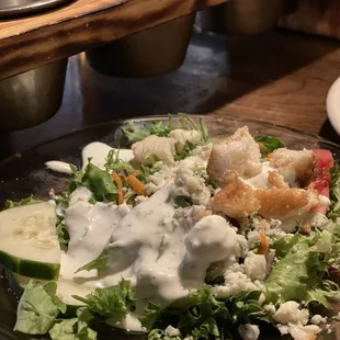 Side salad with blue cheese