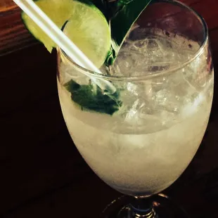 Basil lime cooler...super refreshing!