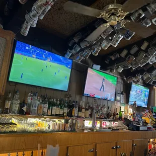 The bar area