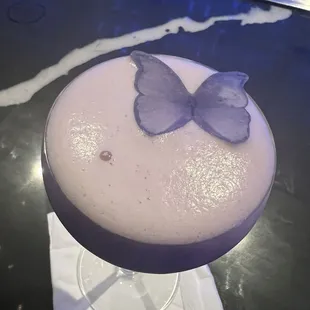 Candy Barr with edible butterfly decor