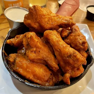 Cast Iron Wings. Dinner 4/24/2021