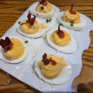 Sriracha Deviled Eggs