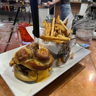 Pretzel Burger