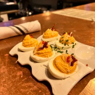 Sriracha Devil Eggs