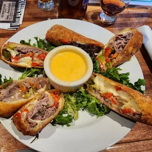 Wisconsin Cheesesteak Rolls