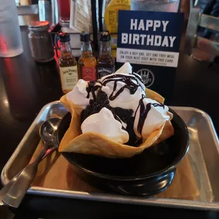 Oreo ball dessert was given for my bday