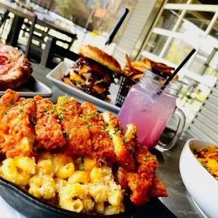 a plate of food on a table