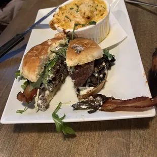 Bacon Mushroom Bleu Burger