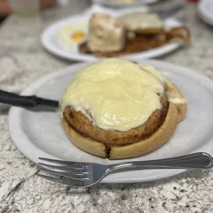 a plate of food on a counter