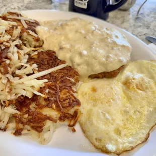 Country Fried Steak was delish and their gravy was perfectly seasoned. Huge portion!! I wasn&apos;t able to eat it all.