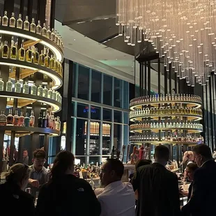 people sitting at the bar