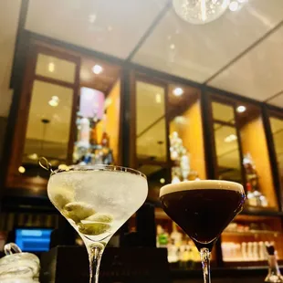 Dirty Martini &amp; Espresso-tini