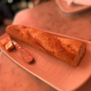 Wood-fired oven-baked Acme baguette