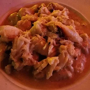 Garlic Crab Alfredo Fondue