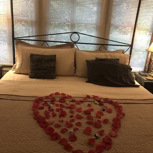 Our bed in Escape room