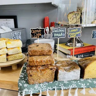 Assortment of breads