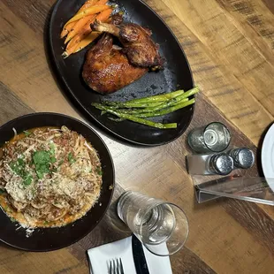 Hearty Bolognese and  Crispy Duck