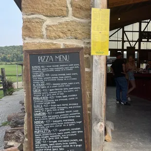 While waiting on line to order you can peruse the menu