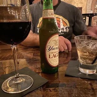 Josh Cellars Cabernet, Johnnie Walker scotch &amp; the obvious beer Yuengling