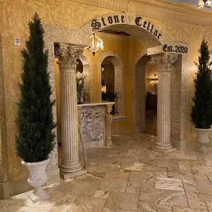 Entrance to the Stone Cellar Restaurant
