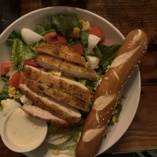 Parmesan Crusted Chicken Salad