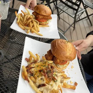 Two fish sandwiches my friends had