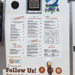 menu, sushi and sashimi