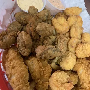 Seafood Trio (Fried Catfish, Fried Shrimp , Fried Oysters)