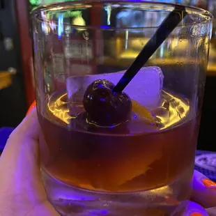 Barrel aged old fashioned