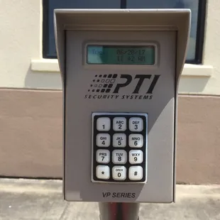 Every tenant has their own gate code so we know who is coming and going.