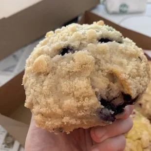 Blueberry muffin.