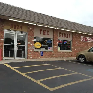  the outside of the store