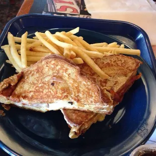 Today's special monte cristo with fries. $7.34