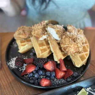 Chicken and Waffles Plate
