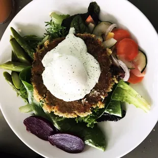 Salmon Croquette Salad