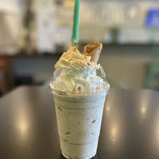  a cup of milkshake